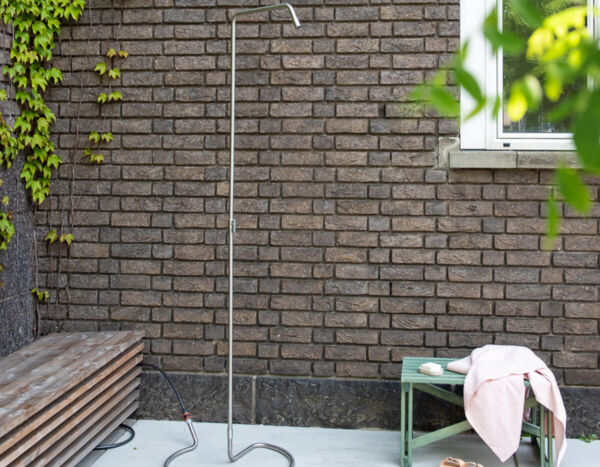 Weltevree serpentine outdoor shower