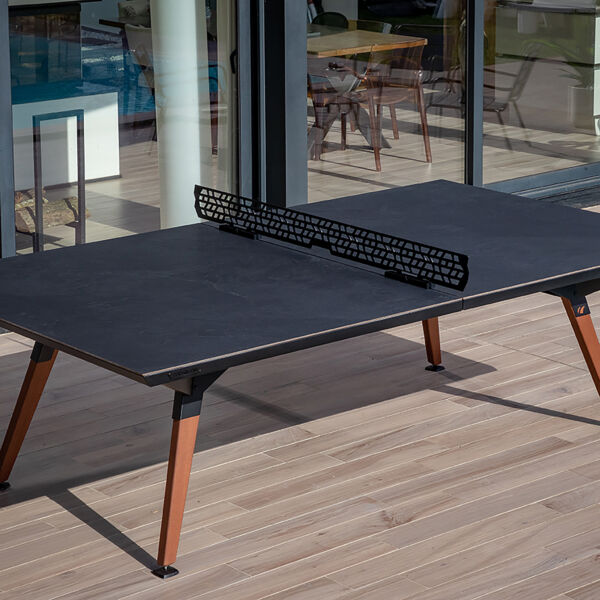 Cornilleau pingtable play style outdoor black dark stone in situ 119