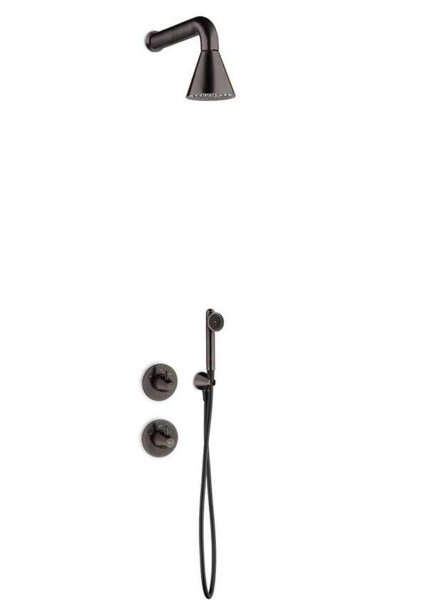 Cone shower combination 02 gun metal