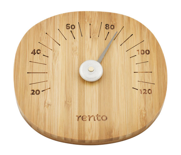 Sauna thermometer natural Rento lampomittari bambu
